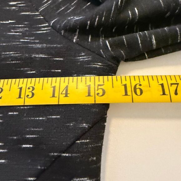 Betabrand Red Eye Travel Dress Black & White Space Dye Knit Hooded Size XS - Picture 8 of 16